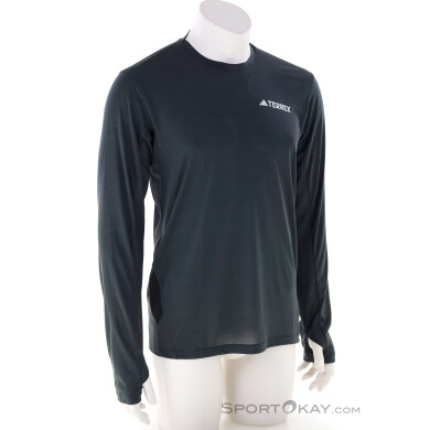 adidas Terrex Xperior LS TEE Herren Shirt-Anthrazit-XL