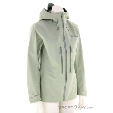 Jack Wolfskin Kammweg 3L Damen Regenjacke-Grün-M
