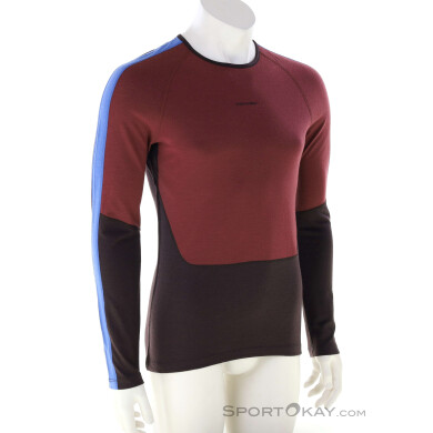 Icebreaker 200 Sonebula Merino Thermo L/S Herren Funktionsshirt-Dunkel-Rot-S