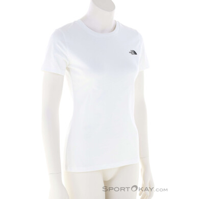 The North Face Simple Dome Slim Damen T-Shirt-Weiss-L