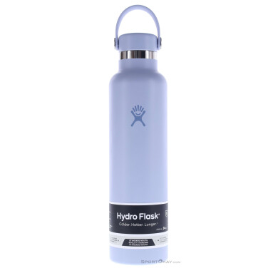 Hydro Flask 24oz Standard Mouth Flex Cap 709ml Thermosflasche-Hell-Blau-One Size