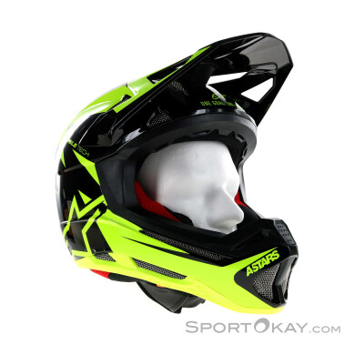 Alpinestars Missile Tech Airlift Fullface Helm-Gelb-L