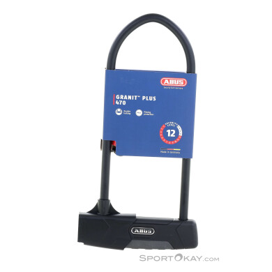 Abus Granit Plus 470 30cm Fahrradschloss-Schwarz-One Size