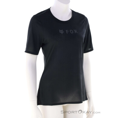 Fox Ranger Tru Dri SS Damen Bikeshirt-Schwarz-M