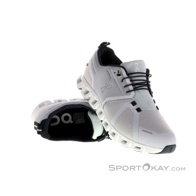 On Cloud 5 Waterproof Herren Freizeitschuhe-Weiss-9