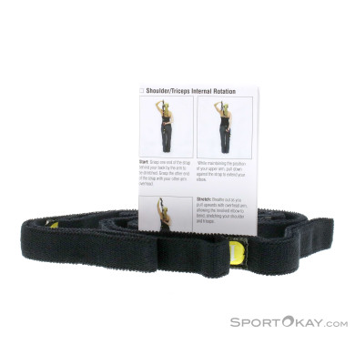 Thera Band 140cm Stretch Strap Fitnessgerät-Schwarz-One Size