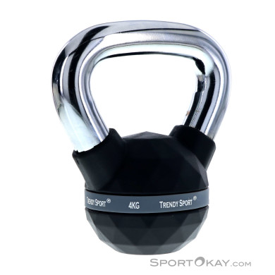 Trendy Premium Chrim 4kg Kettlebell-Schwarz-4