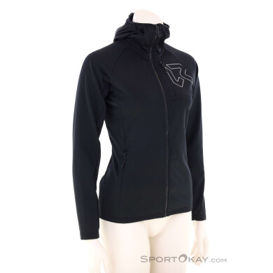 Rock Experience Arrows Hoodie Damen Fleecejacke-Schwarz-S