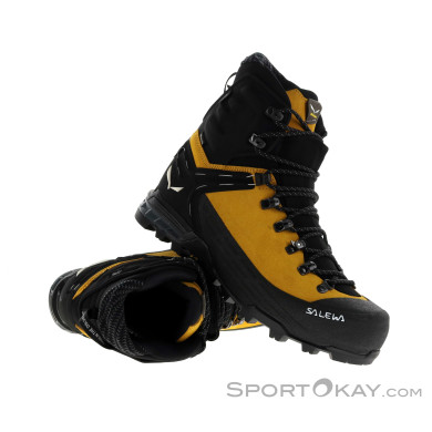 Salewa Ortles Ascent Mid GTX Herren Bergschuhe Gore-Tex-Gelb-10