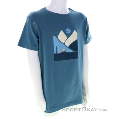 Chillaz Mountain Trip Kinder T-Shirt-Hell-Blau-140