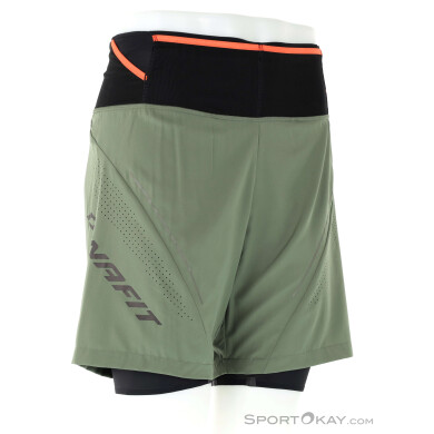 Dynafit Ultra 2in1 Shorts Herren Laufshort-Oliv-Dunkelgrün-XXL