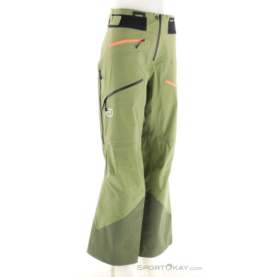 Ortovox 3L Deep Shell Damen Tourenhose-Oliv-Dunkelgrün-M