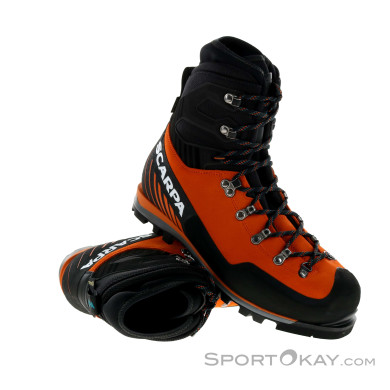 Scarpa Mont Blanc Pro GTX Herren Bergschuhe Gore-Tex-Orange-43,5