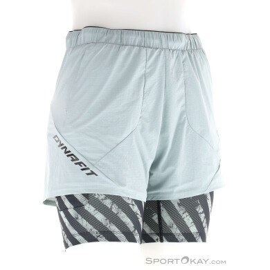 Dynafit Trail 2in1 Shorts Damen Laufhose-Grün-M