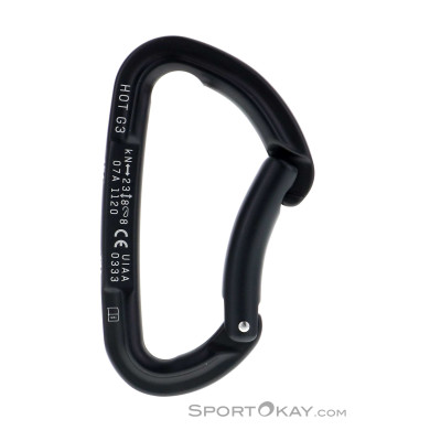 Salewa Hot G3 Bent Schnappkarabiner-Schwarz-One Size