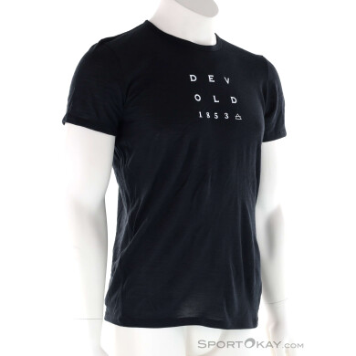 Devold Active 1853 Herren T-Shirt-Schwarz-L