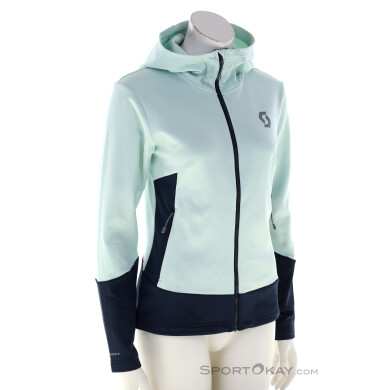 Scott Defined Mid Zip Hoody Damen Sweater-Hell-Grün-S