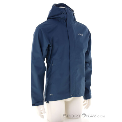 Rab Downpour Herren Regenjacke-Blau-M