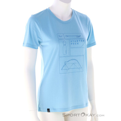 Salewa Eagle Pack Dry Damen T-Shirt-Hell-Blau-38