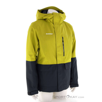 Mammut Fall Line HS Thermo Hooded Herren Skijacke-Gelb-M