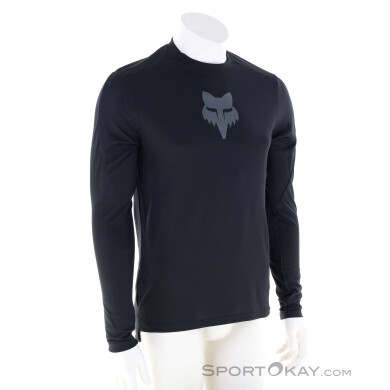 Fox Ranger Fox Head L/S Herren Bikeshirt-Schwarz-M