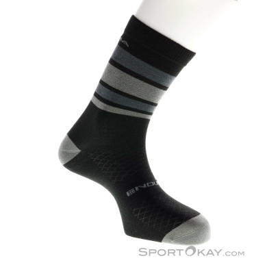 Endura Baabaa Merino Stripe Bikesocken-Schwarz-S-M