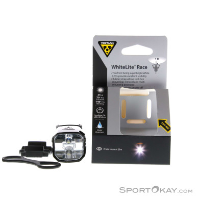 Topeak WhiteLite Race Fahrradlicht vorne-Schwarz-One Size