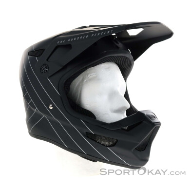 100% Status Fullface Helm-Schwarz-XL