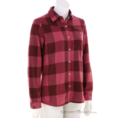 La Sportiva Rambler Flannel Damen Hemd-Dunkel-Rot-M
