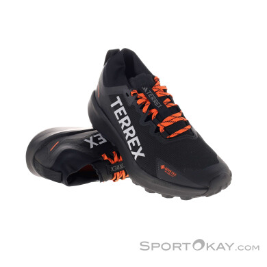 adidas Terrex Agravic GTX Herren Traillaufschuhe Gore-Tex-Schwarz-9,5