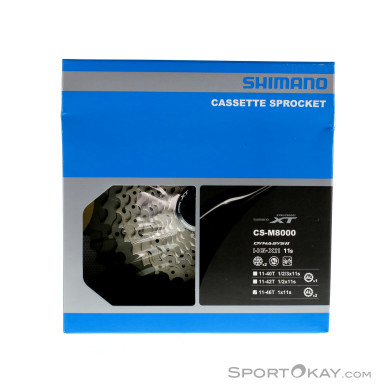 Shimano CSM8000 XT 11-46Z 11-fach Kassette-Grau-11-46