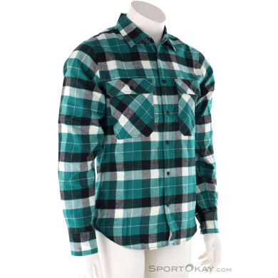 Helly Hansen Lokka Organic Flannel LS Herren Hemd-Grün-M