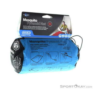 Sea to Summit Mosquito Pyramid Net Double Moskitonetz-Schwarz-One Size