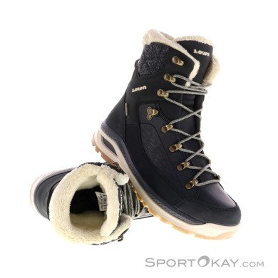 Lowa Renegade Evo Ice GTX Damen Winterschuhe Gore-Tex-Schwarz-6