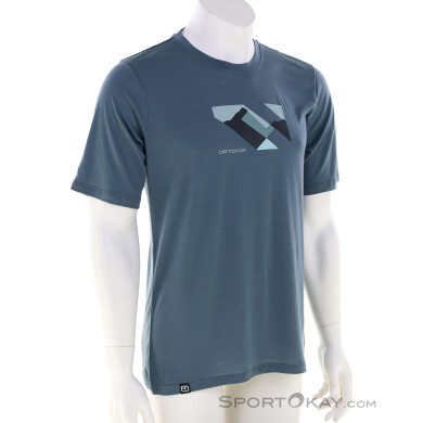 Ortovox 140 Cool Landscape Herren T-Shirt-Blau-XL