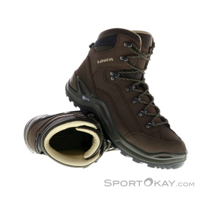 Lowa Renegade LL Mid Herren Wanderschuhe-Braun-10