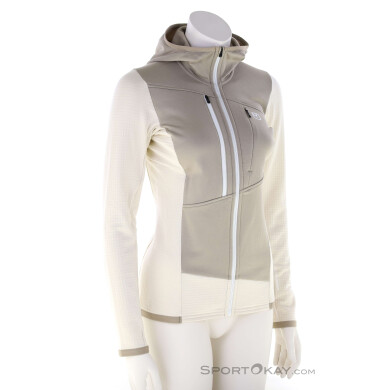 Ortovox Fleece Grid Hoody Damen Fleecejacke-Beige-L