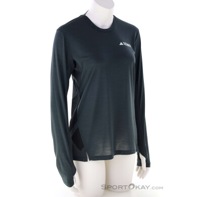 adidas Terrex XPR LS TEE Damen Shirt-Anthrazit-M