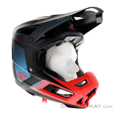 100% Aircraft 2 Fullface Helm-Schwarz-XL