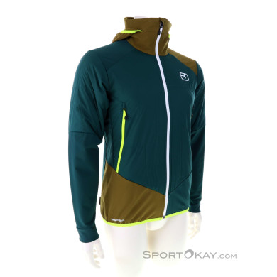 Ortovox Swisswool Col Becchei Hybrid Herren Tourenjacke-Oliv-Dunkelgrün-S