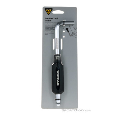 Topeak DuoHex 10mm Inbusschlüssel-Schwarz-One Size