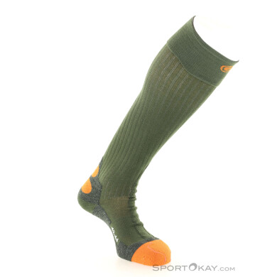 Lenz 4.1 toe cap Heizsocken-Oliv-Dunkelgrün-42-44