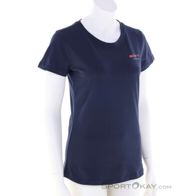 Scott Retro Damen T-Shirt-Dunkel-Blau-S