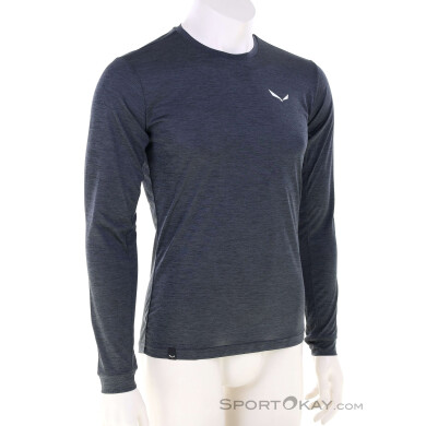 Salewa Puez Melange Dry Herren Funktionsshirt-Schwarz-M