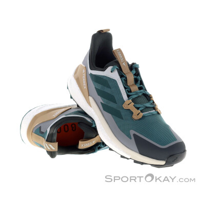 adidas Terrex Free Hikeer 2 Low Herren Wanderschuhe-Blau-10