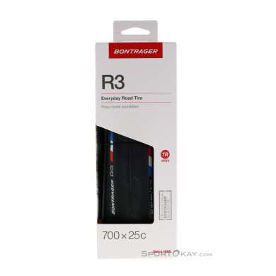 Bontrager R3 Hard-Case Lite 60a/57a 700C Reifen-Schwarz-700x25C