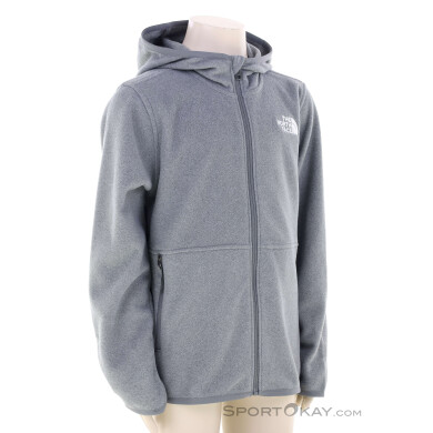 The North Face Teen Glacier FZ Kinder Fleecejacke-Grau-L