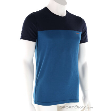 Devold Classic Linear Herren T-Shirt-Blau-L