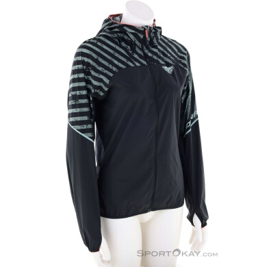 Dynafit Trail Wind Damen Laufjacke-Schwarz-XS