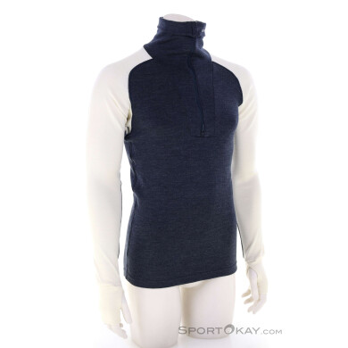 Devold Expedition Merino Silk Zip Herren Funktionsshirt-Dunkel-Blau-M